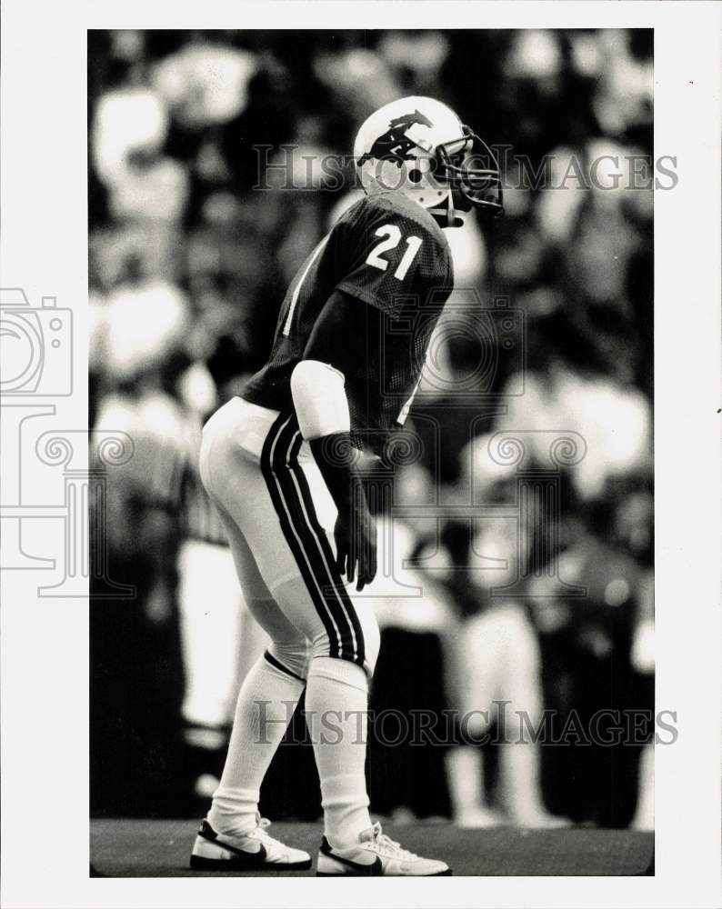 1984 Press Photo SMU football running back player, Reggie Dupard - hpx07585- Historic Images