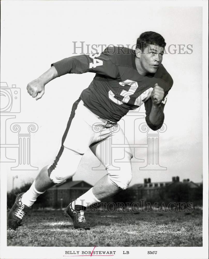 1965 Press Photo Billy Bob Stewart, linebacker for the SMU football team- Historic Images