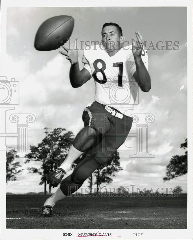 1965 Press Photo Murphy Davis, football player for Rice University - hpx08097- Historic Images