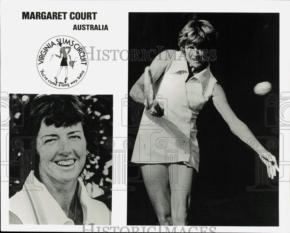 Press Photo Margaret Court, Australian professional tennis player - hpx08472- Historic Images