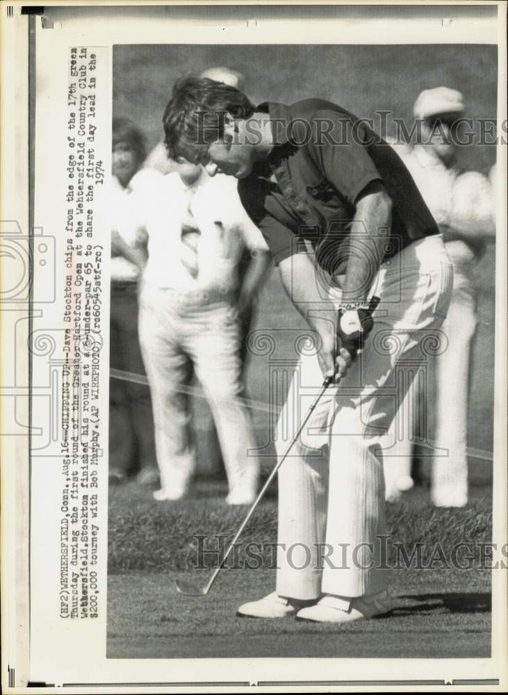 1974 Press Photo Golfer Dave Stockton during the Greater Hartford Open in CT- Historic Images