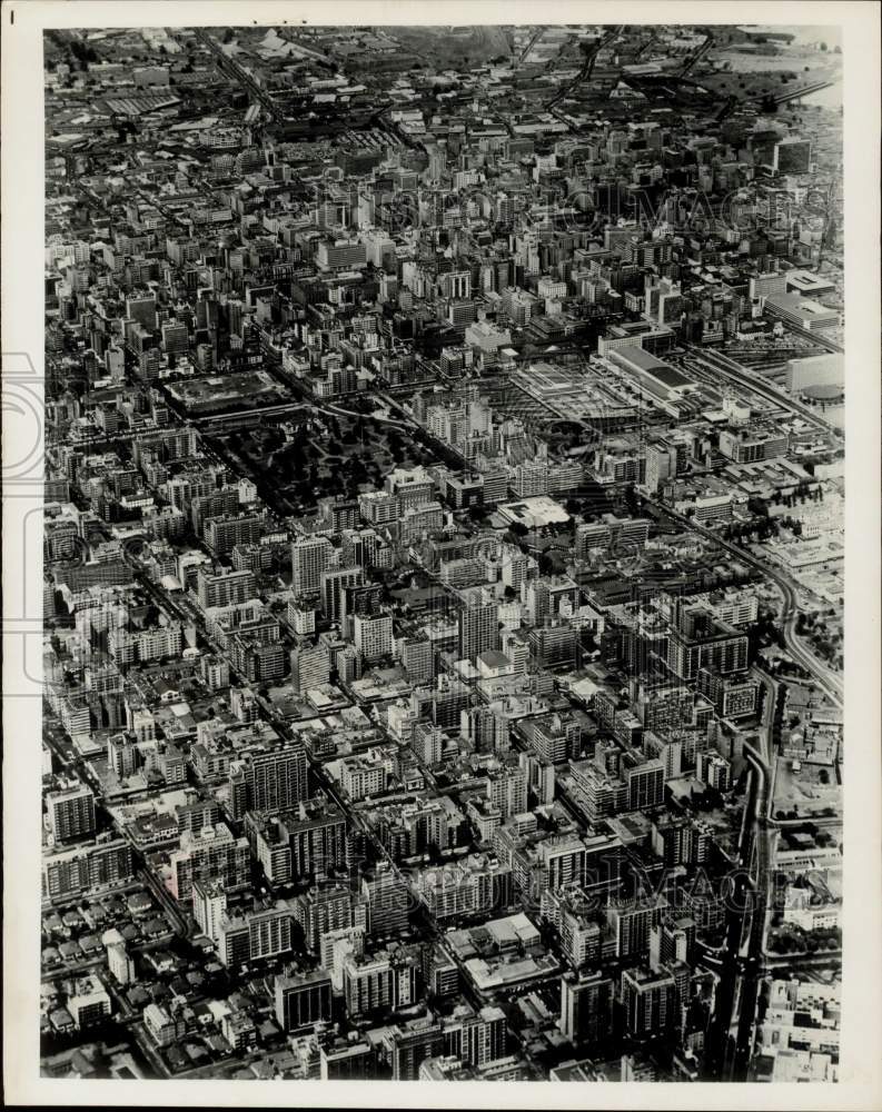 1964 Press Photo Aerial view of Johannesburg, South Africa - hpx12494- Historic Images