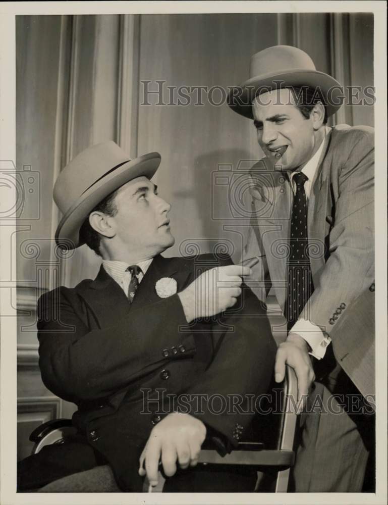 1959 Press Photo Paul Lambert and Tige Andrews in &quot;Playhouse 90&quot; movie scene.- Historic Images