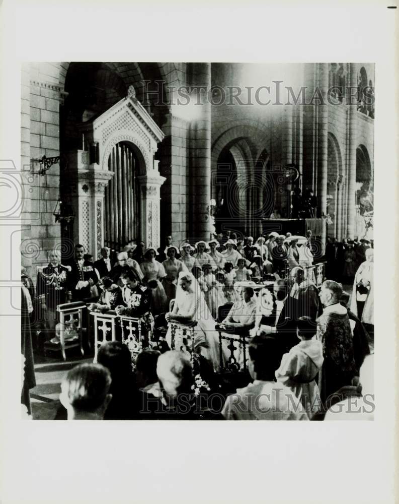 Press Photo Princess Grace&#39;s wedding ceremony - hpx15398- Historic Images