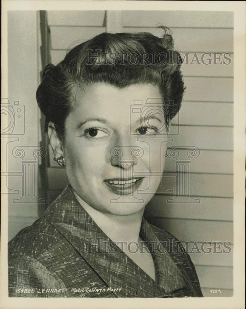 1957 Press Photo Isobel Lennart, MGM script writer. - hpx16164- Historic Images