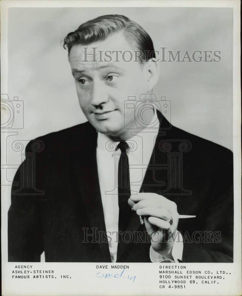 1964 Press Photo Comedian Dave Madden - hpx16473- Historic Images