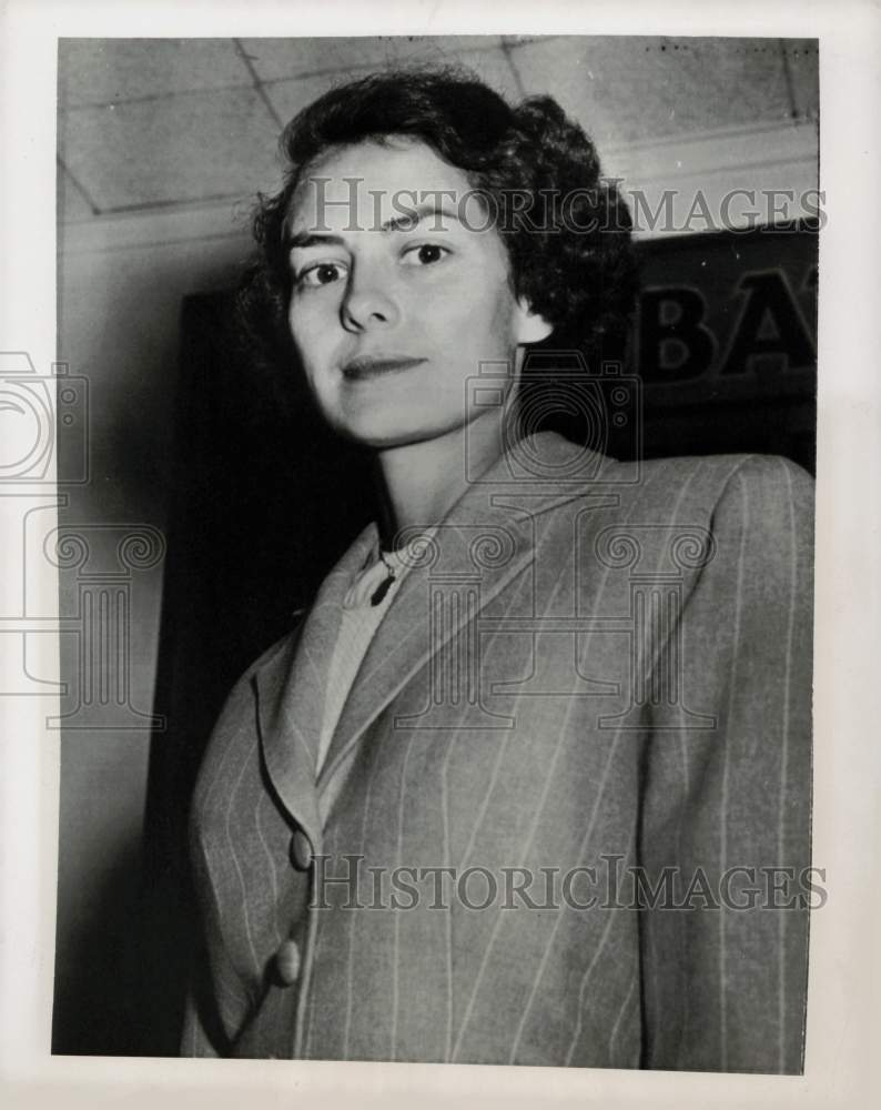 1950 Press Photo Erle Galbraith Jolson, widow of Al Jolson, California- Historic Images