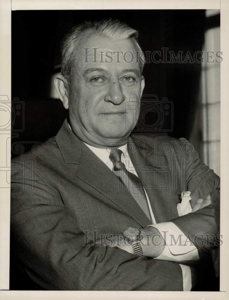 1958 Press Photo Colonel Gordon Moore before House hearing in Washington- Historic Images