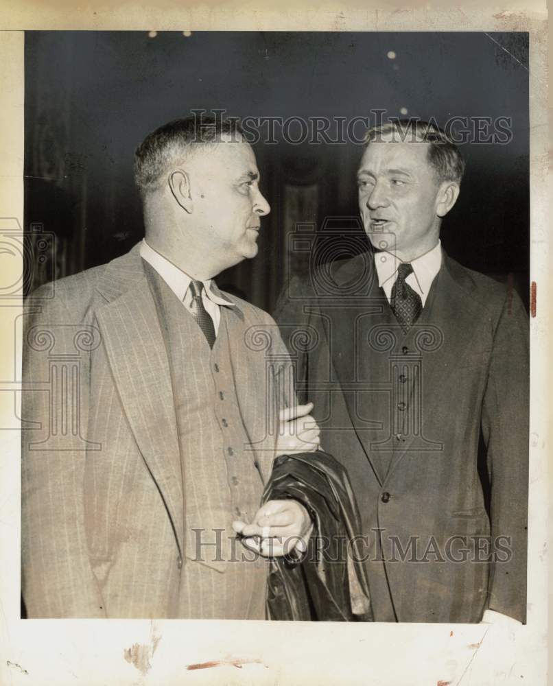 Wiley Rutledge Signed 1939 Press Photo Wiley Rutledge & William O. Douglas appointed to Court ...