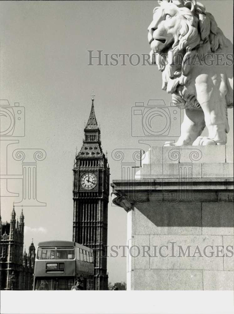 Press Photo Big Ben clock in London - kfa17044- Historic Images