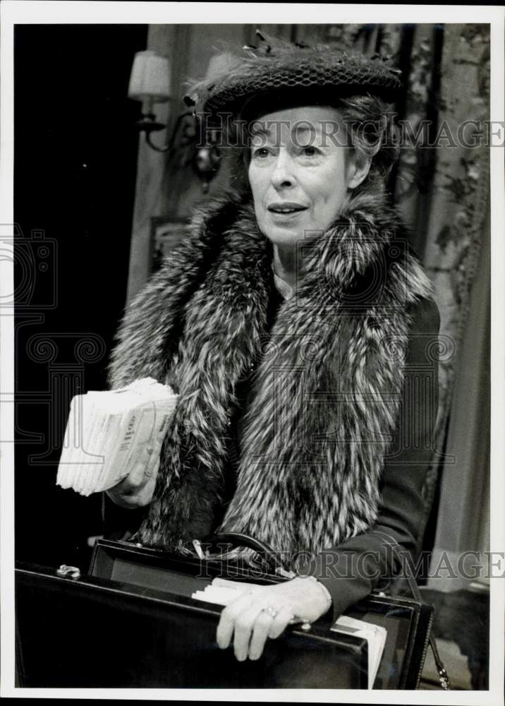 1976 Press Photo Actress Eileen Heckart portrays Eleanor Roosevelt in SC theater- Historic Images