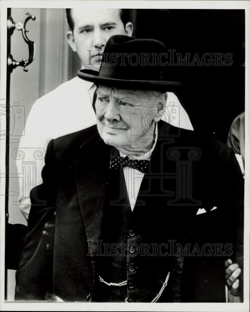 1964 Press Photo Former British Prime Minister Sir Winston Churchill- Historic Images