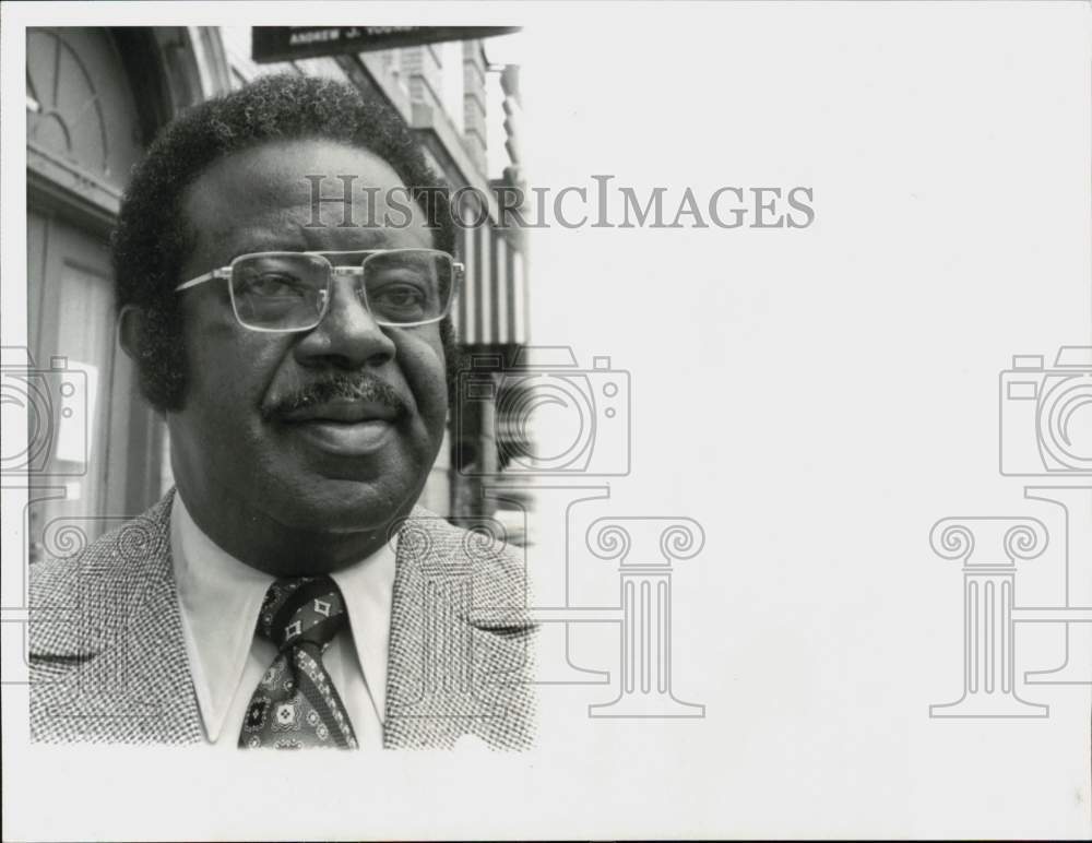 1973 Press Photo Ralph David Abernathy talks about FBI memos in Kansas City- Historic Images