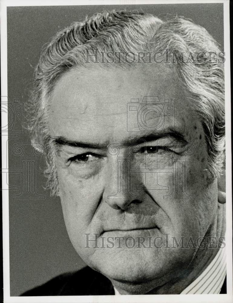 1975 Press Photo Former US Treasury Sec. John Connally during interview in Wash.- Historic Images