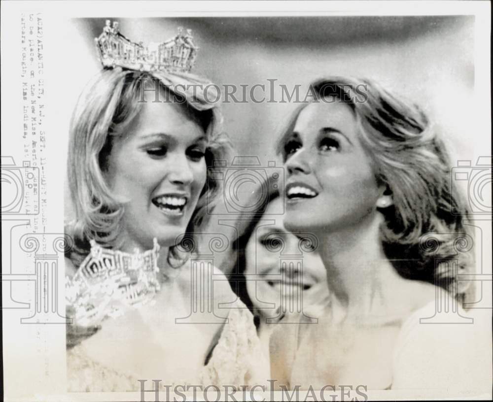 Press Photo New Miss America Susan Perkins crowned in Atlantic City, New Jersey- Historic Images