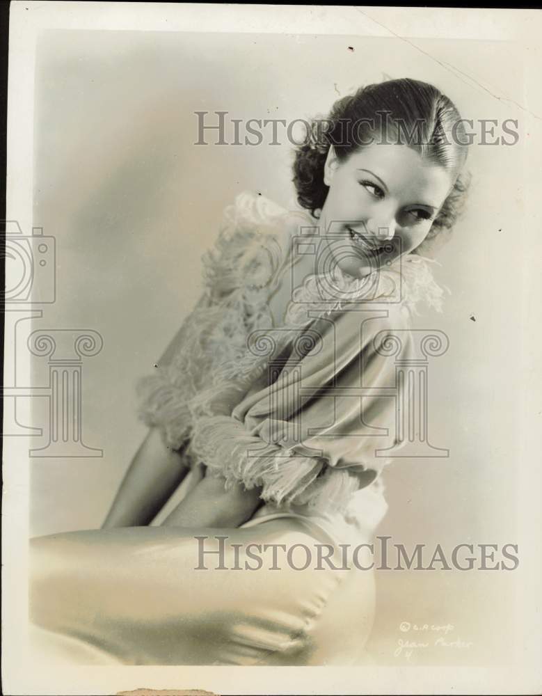 1933 Press Photo Actress Jean Parker stars in Columbia's "Lady for a Day"- Historic Images