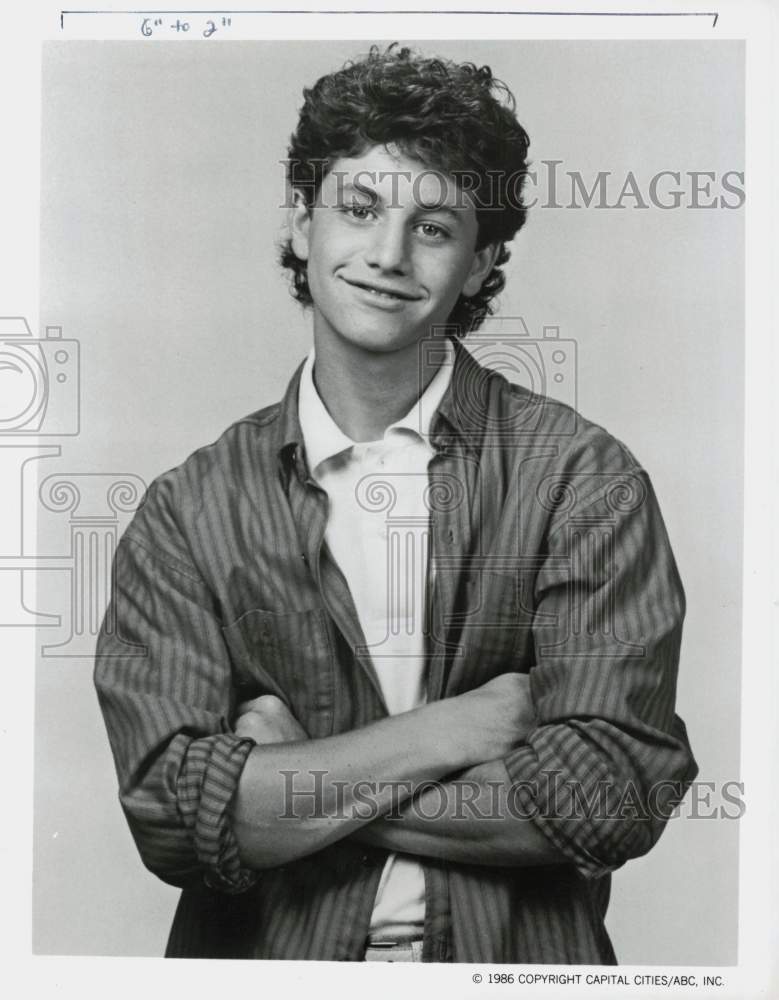 1986 Press Photo Actor Kirk Cameron of TV Series &quot;Growing Pains&quot; - kfp00980- Historic Images