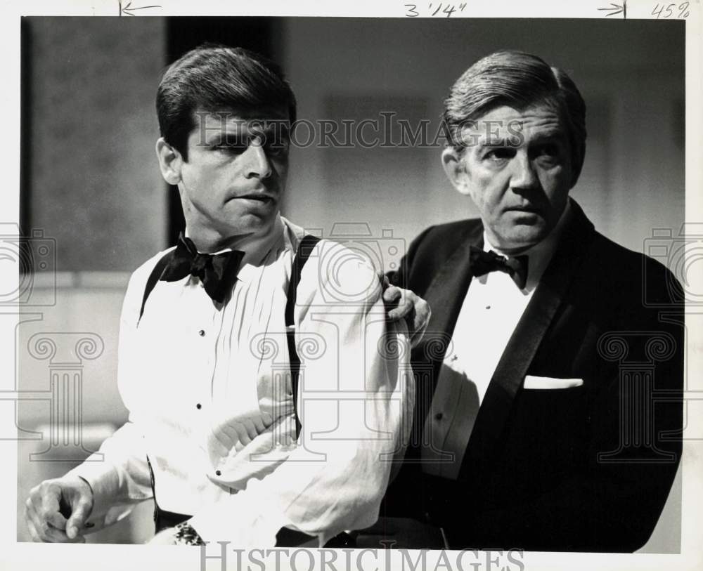 1974 Press Photo William Devane, James Callahan in &quot;The Missiles of October&quot;- Historic Images