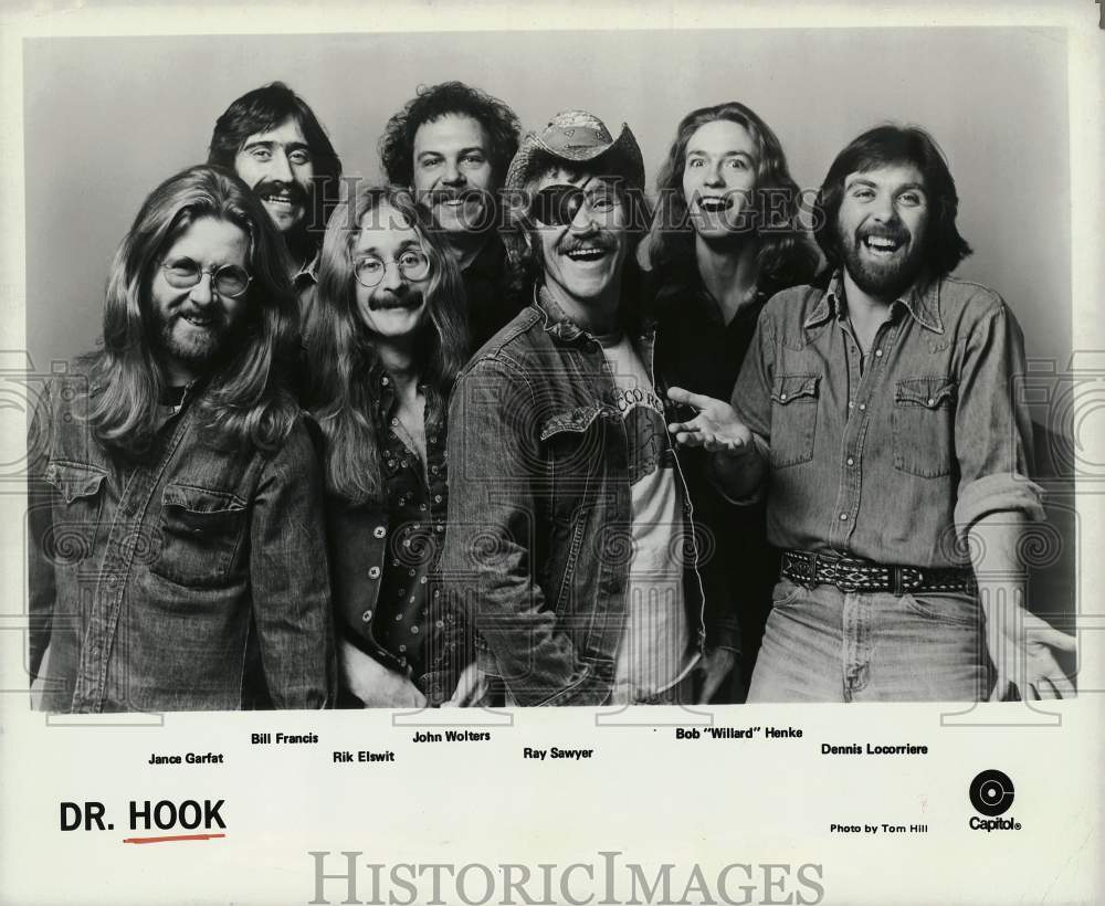 Press Photo Rock Band Dr. Hook - kfp02728- Historic Images