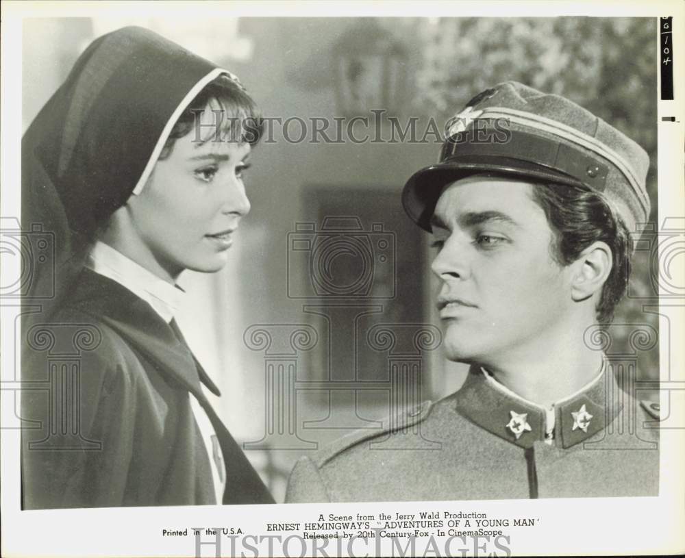 1962 Press Photo Susan Strasberg &amp; Richard Beymer in &quot;Adventures of a Young Man&quot;- Historic Images