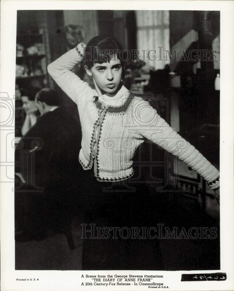 Press Photo Actress Millie Perkins in &quot;The Diary of Anne Frank&quot; Film - kfp12262- Historic Images