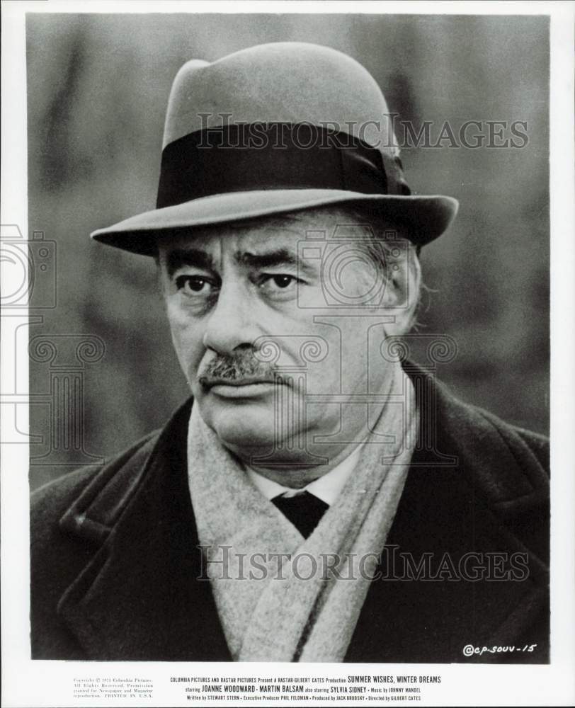 1973 Press Photo Actor Martin Balsam in "Summer Wishes, Winter Dreams"- Historic Images