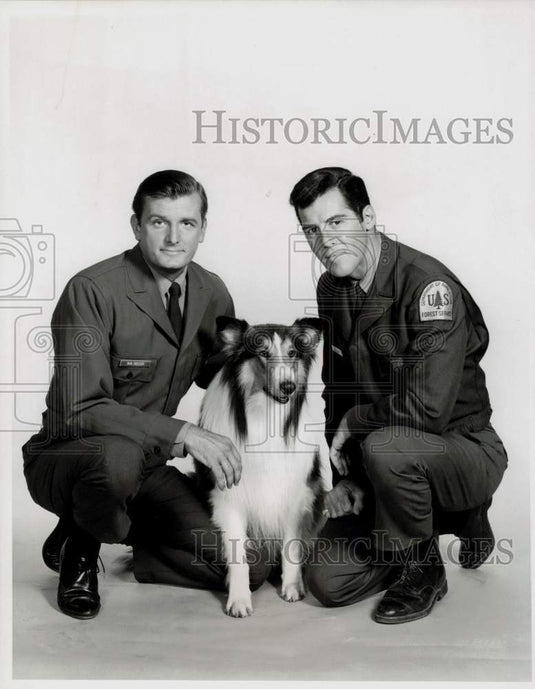 1969 Press Photo Jack De Mave, Lassie and Jed Allan in "Lassie" - kfx06366- Historic Images