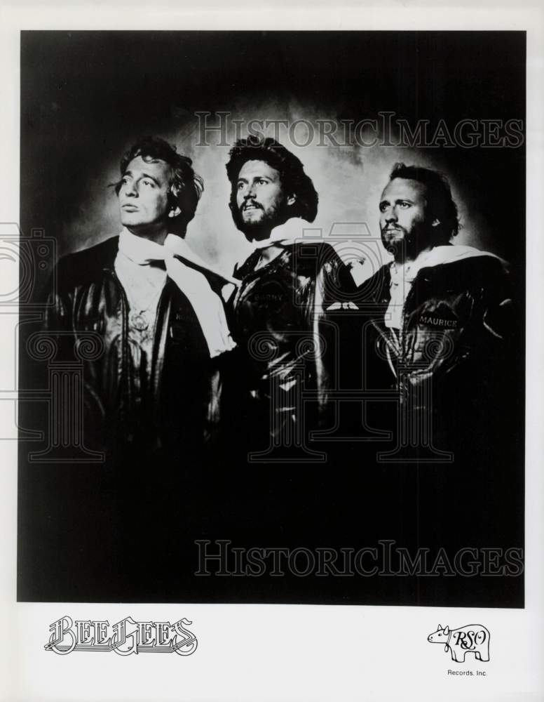 Press Photo Maurice, Barry and Robin are The Bee Gees - kfx10861- Historic Images