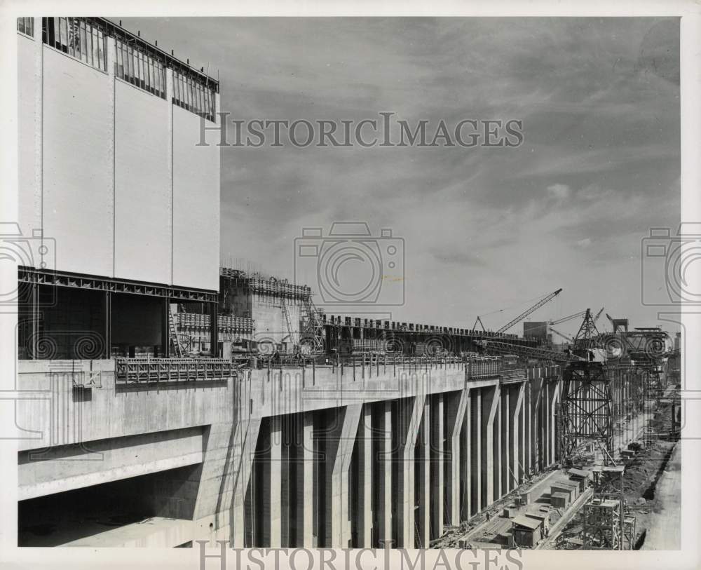 Press Photo Downstream View of St. Lawrence Power Dam, New York - kfx11211- Historic Images