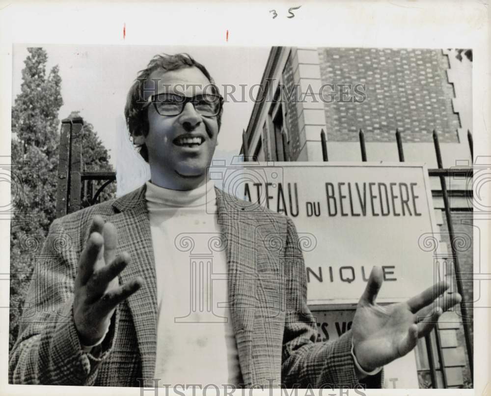 1968 Press Photo French Film Director Roger Vadim, Paris - kfx16212- Historic Images