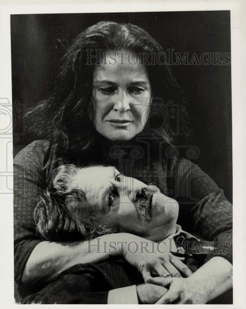 Press Photo Colleen Dewhurst and Jason Robards - kfx16541- Historic Images