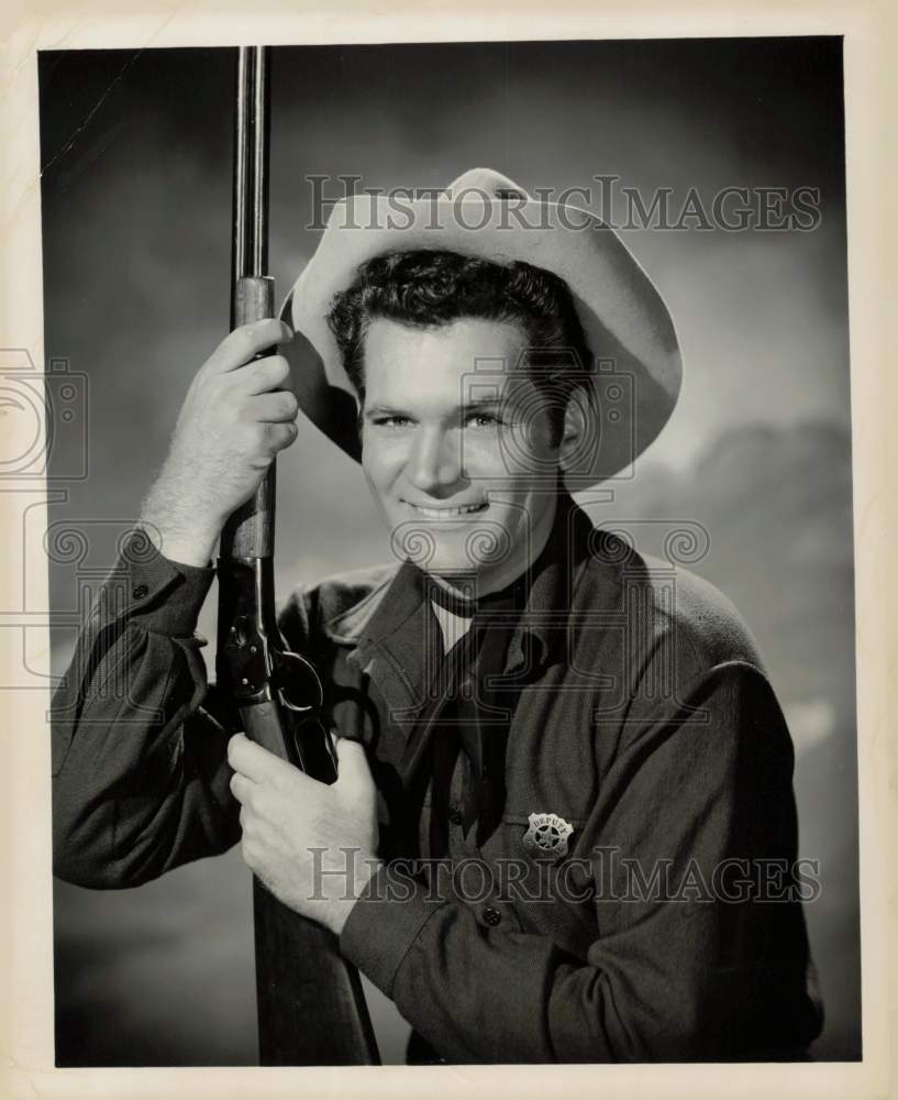 1961 Press Photo Bruce Yarnell of NBC-TV&#39;s &quot;Outlaws&quot; - kfx17916- Historic Images