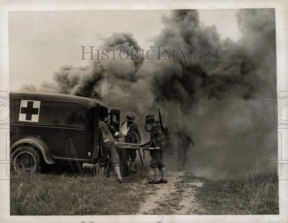 1940 Press Photo Army 303rd Chemical Regiment Training at Fort Dix, New Jersey- Historic Images