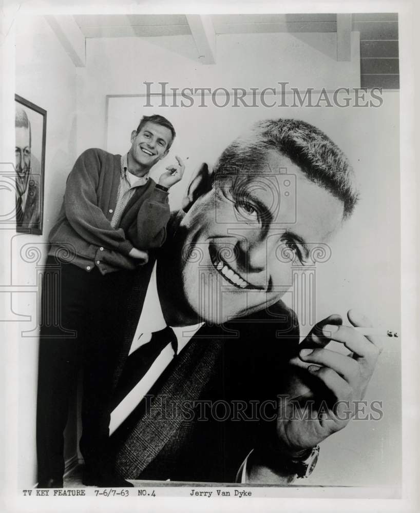 1963 Press Photo Actor Jerry Van Dyke. - kfx19135- Historic Images