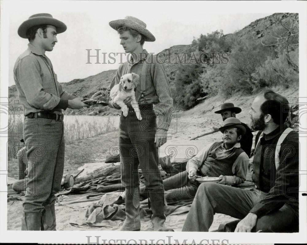 1968 Press Photo David Stollery, James Drury and Co-Stars in &quot;Ten Who Dared&quot;- Historic Images