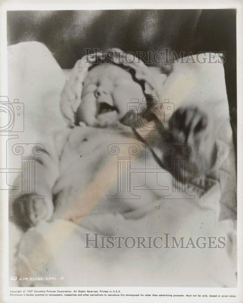 1957 Press Photo Four-Month-Old Baby Kim Novak, Future Film Star - kfx23316- Historic Images