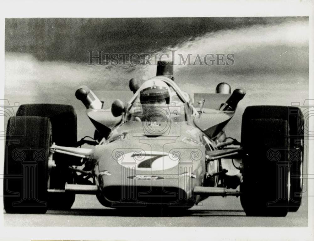 1970 Press Photo Race Car Driver A.J. Foyt Practices at Indianapolis Speedway- Historic Images