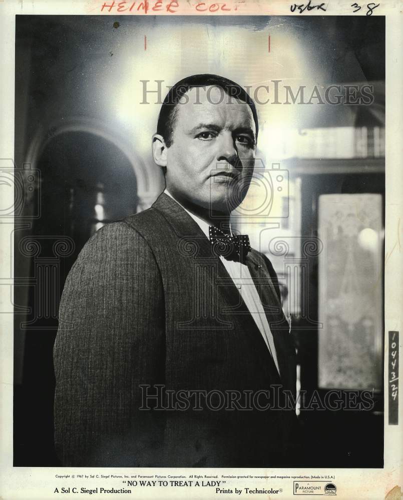 1967 Press Photo Rod Steiger in &quot;No Way to Treat a Lady&quot; - kfx26886- Historic Images