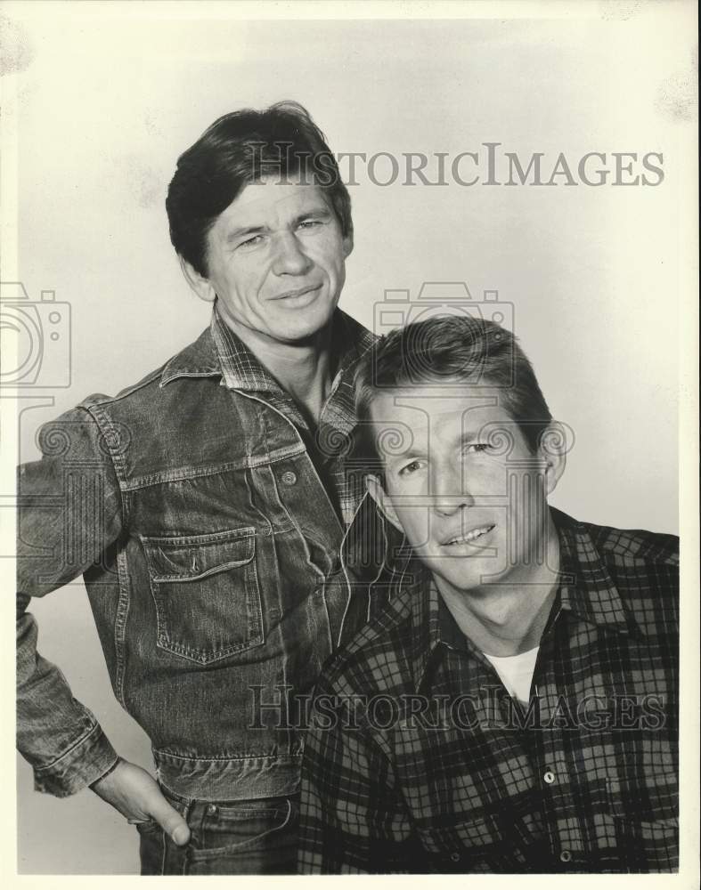 Press Photo Charles Bronson and Warren Vanders in "Empire." - kfx27885- Historic Images