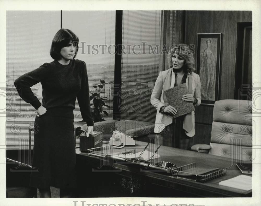 1980 Press Photo Sheree North and Diana Canova in &quot;I&#39;m A Big Girl Now&quot; TV Show- Historic Images