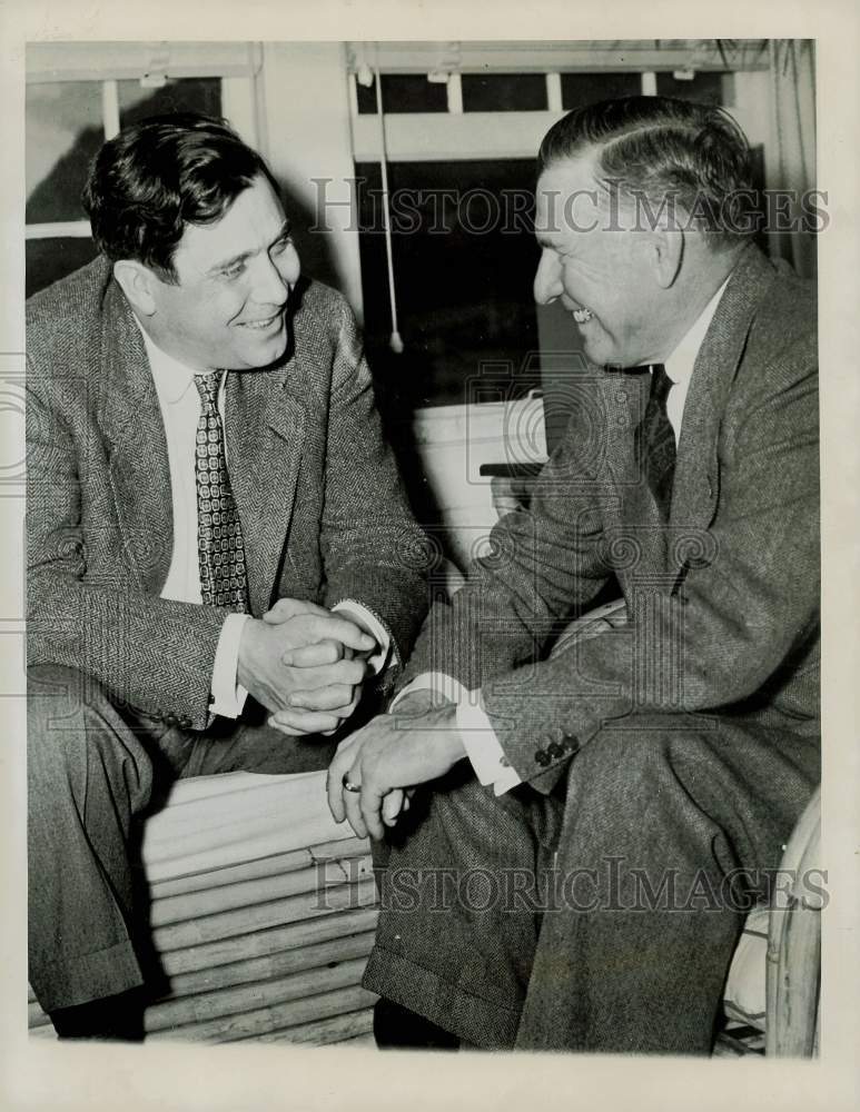 1940 Press Photo Wendell Willkie with George Peek in Colorado Springs- Historic Images