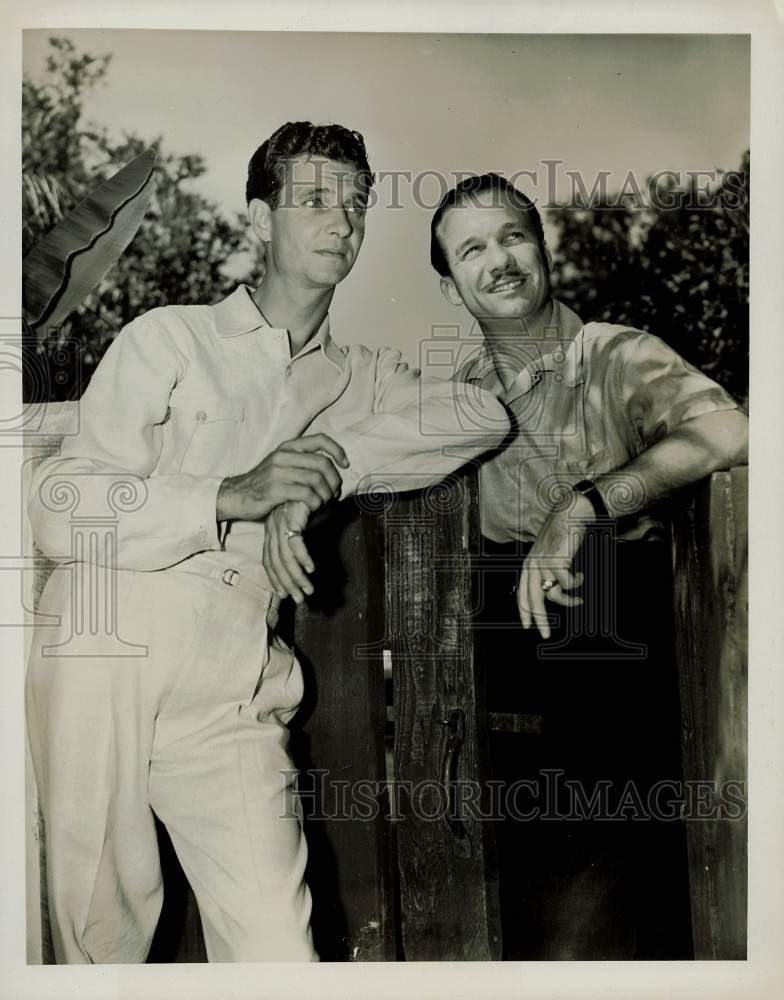 1937 Press Photo Chester Lauck and Norris Goff of &quot;Lum and Abner&quot; on NBC- Historic Images