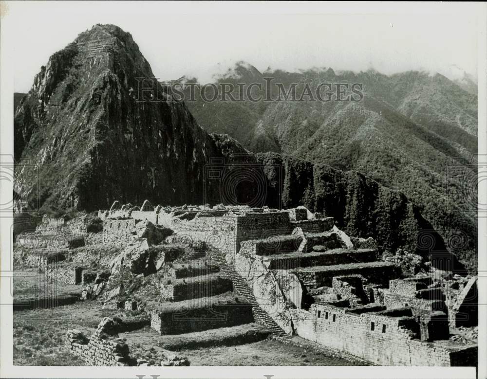 1955 Press Photo Inca Village ruins of Machu-Picchu - kfx35219- Historic Images