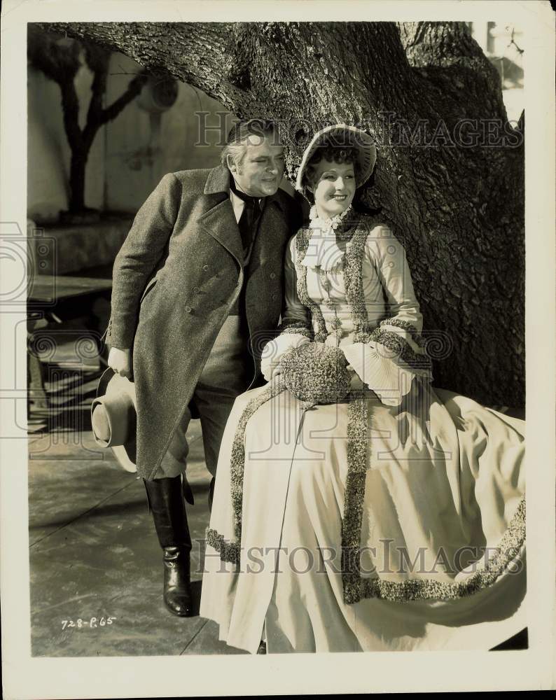 1936 Press Photo Binnie Barnes and Edward Arnold star in &quot;Sutter&#39;s Gold.&quot;- Historic Images