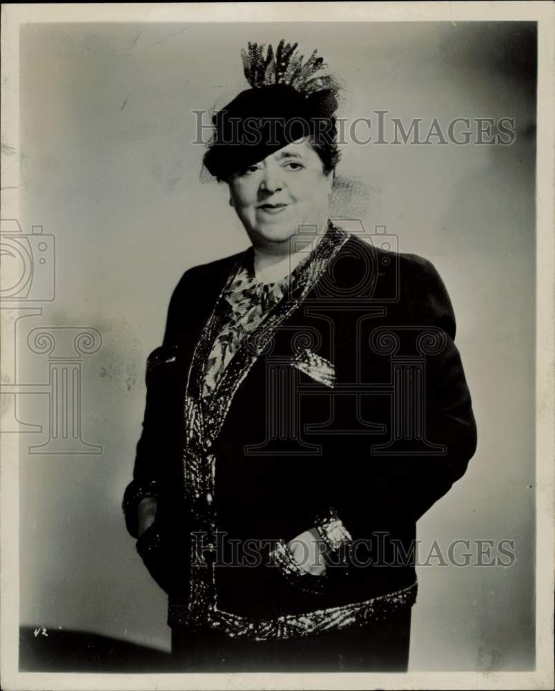 Press Photo Socialite &amp; Columnist Elsa Maxwell - kfx38197- Historic Images