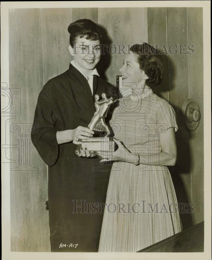 Press Photo Actress Allyn McLerie & Dance School's Mrs. Arthur Murray- Historic Images