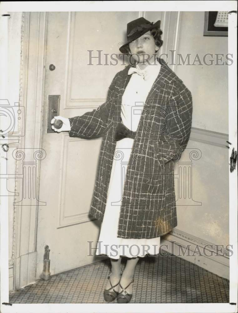 1936 Press Photo Ann Cooper Hewitt, Daughter of Inventor Peter Cooper Hewitt- Historic Images