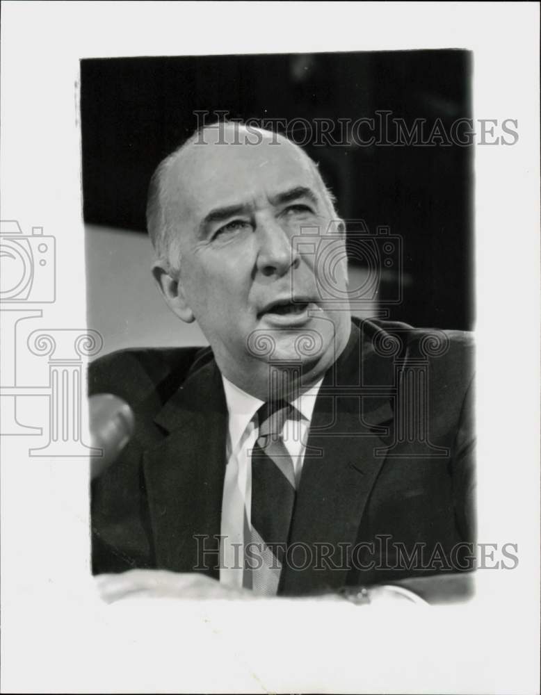 1972 Press Photo John Mitchell Quits President Nixon&#39;s Re-Election Campaign- Historic Images