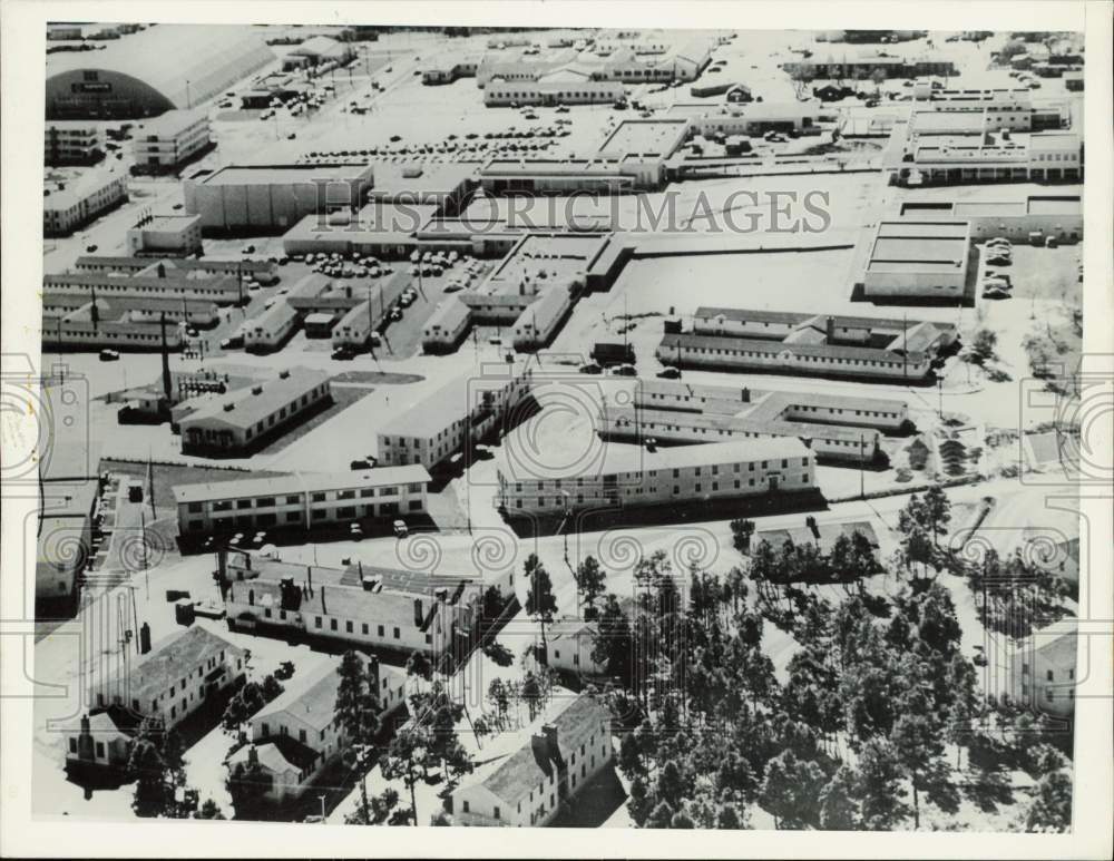 Press Photo Aerial view of Los Alamos, New Mexico Community Center - kfx50395- Historic Images