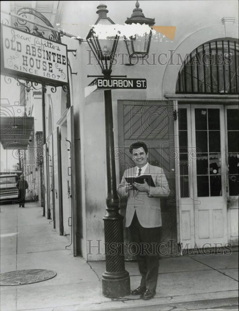 Press Photo Jean&#39; Lafitte&#39;s Old Absinthe House on Bourbon St. - lra01095- Historic Images